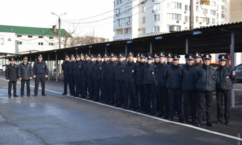 31 новобранец патрульной полиции Одессы принял сегодня присягу на верность народу Украины