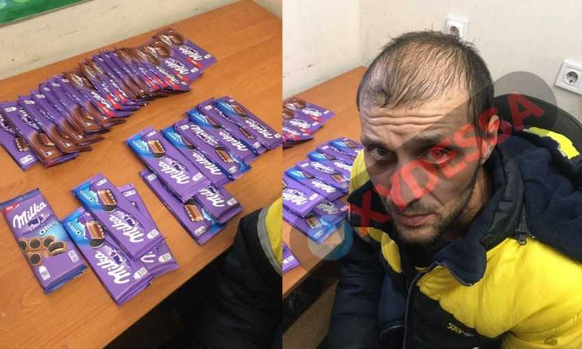 В Киевском районе Одессы поймали на горячем любителя шоколада