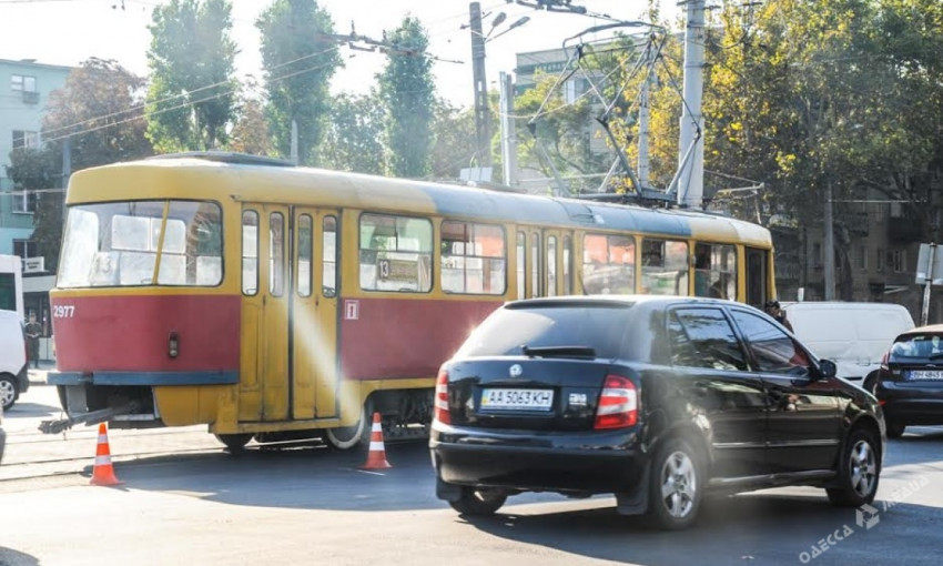 ДТП с участием трамвая в Одессе