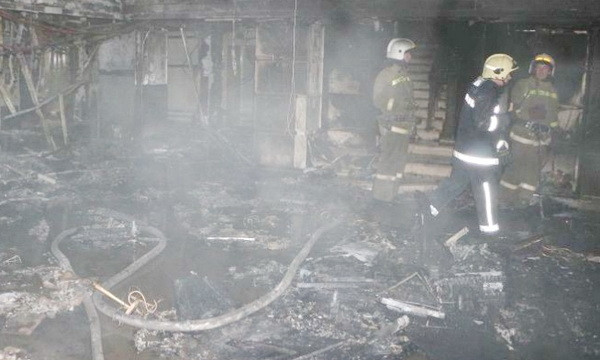 Во время пожара в центре Одессы пострадали шесть человек