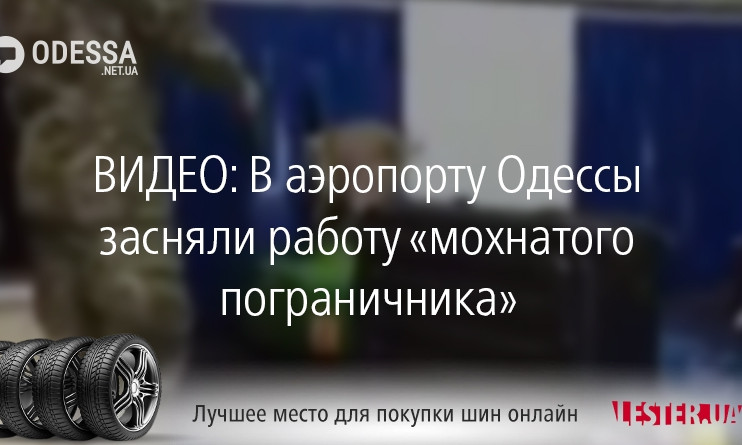 ВИДЕО: В аэропорту Одессы засняли работу «мохнатого пограничника» 