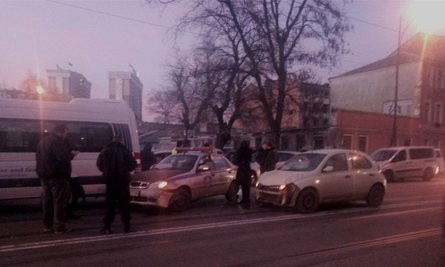 Пробка из-за ДТП в центре Одессы
