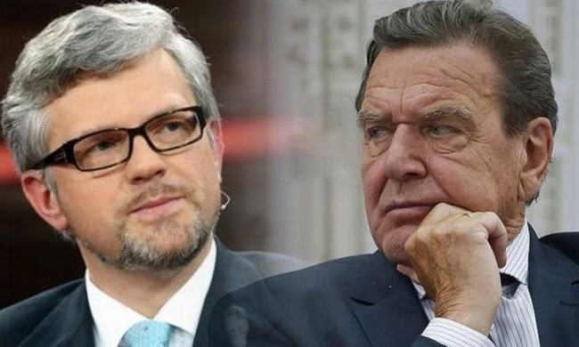 Украинский посол и экс-канцлер Германии обменялись оскорблениями