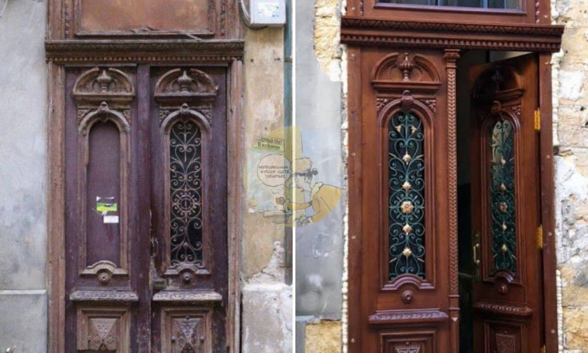 В Одессе восстановили еще одну историческую дверь 