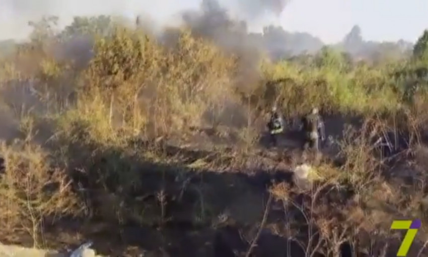 В Одесской области горит свалка