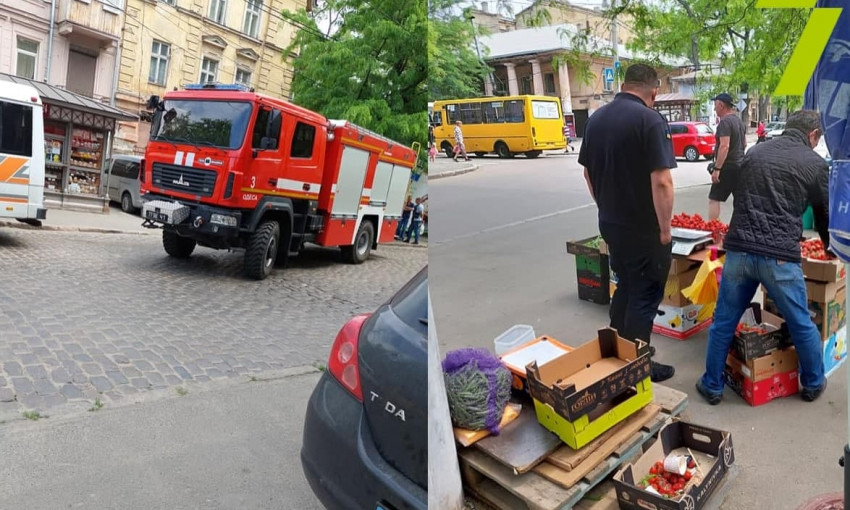 Пожарный примчался на рынок со включенными мигалками – за клубникой 