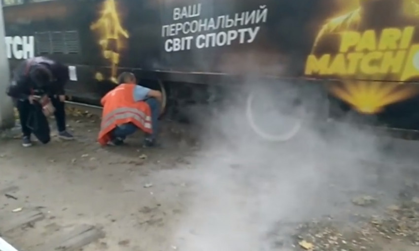 В Одессе загорелся на ходу трамвай с пассажирами