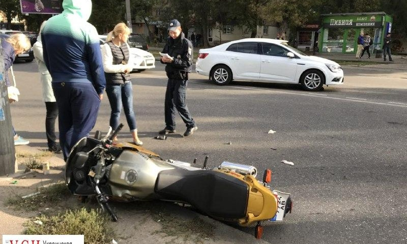 На Большом Фонтане серьёзная авария с участие двух мотоциклов, есть пострадавшие