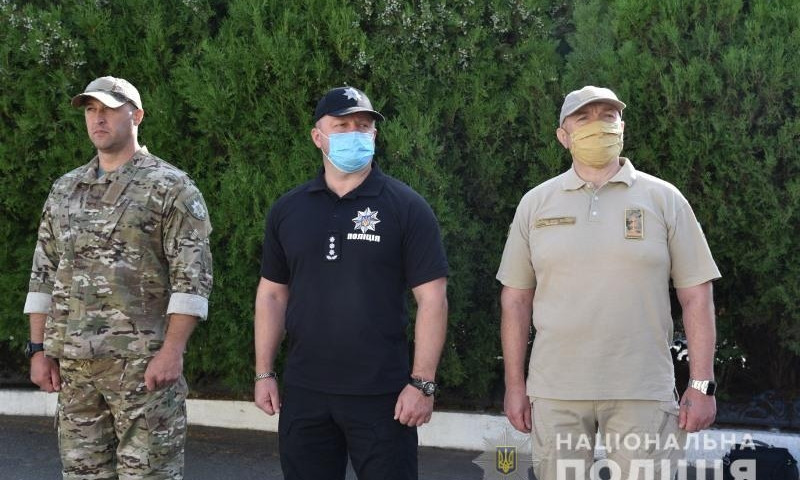 Одесские полицейские отбыли на службу в Донецкую область 