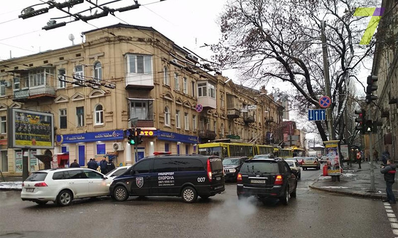«Неудобная» авария в центре Одессы