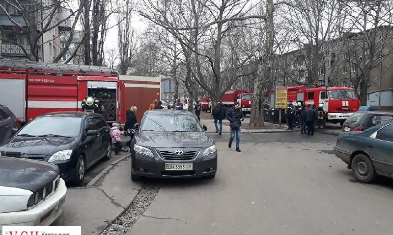 В Одессе горело управление полиции (ФОТО)