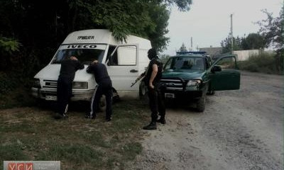 Погоня за контрабандистами на границе Украины с Молдовой