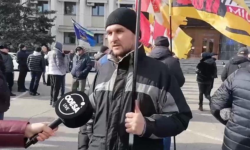 В Одессе сегодня митинговал 7-й километр: требовали отмены РРО и отставки Гетманцева