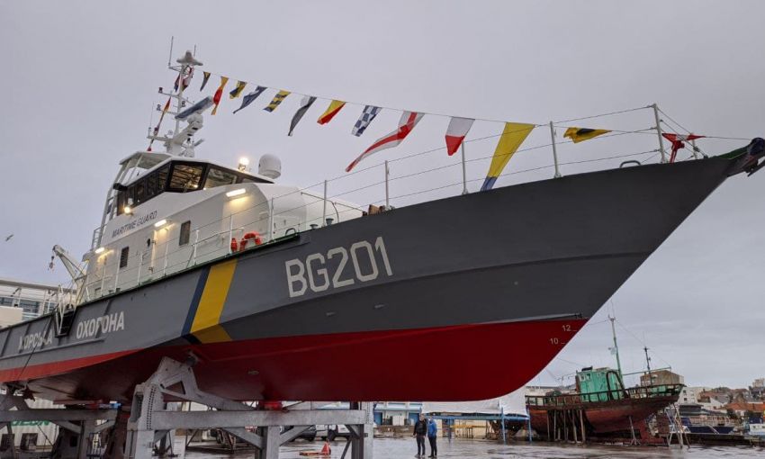 Во Франции спустили на воду первый катер морской охраны: весной он прибудет в Одессу