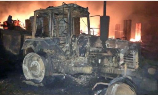 В Измаильском районе местные "мстители" сожгли трактор за 100 000 долларов