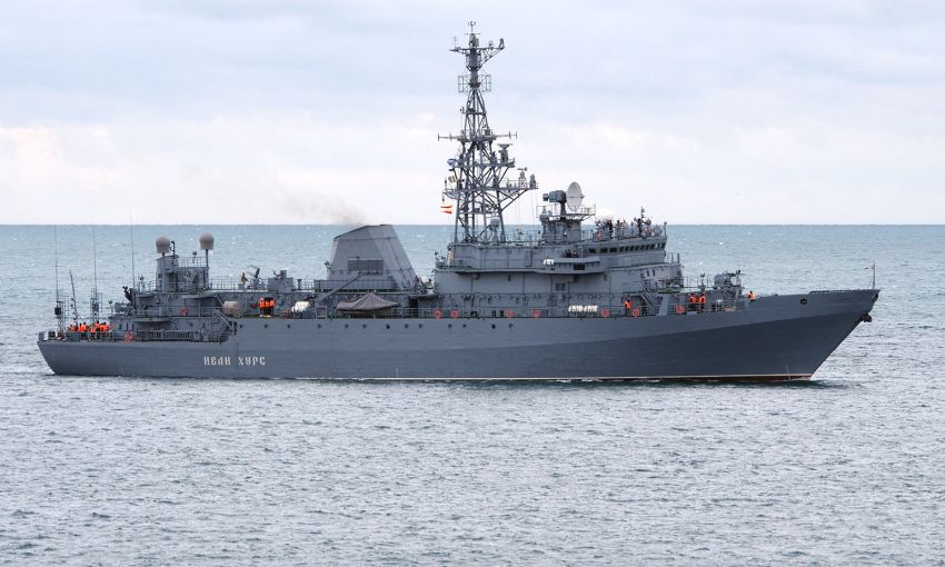 В море недалеко от Одессы заметили российское разведывательное судно