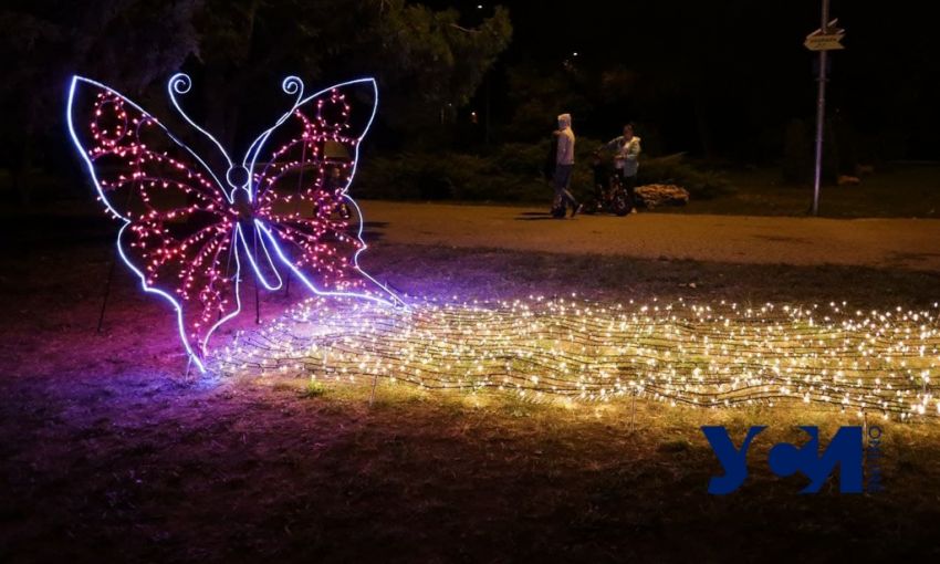 В Преображенском парке появилась красивая световая инсталляция