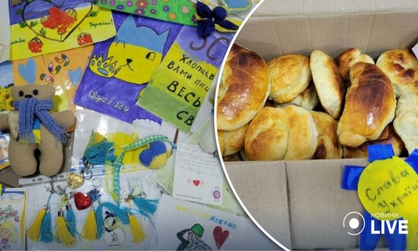 Одесские школьники помогают украинским воинам: отправили продукты, письма поддержки и игрушки-талисманы на фронт