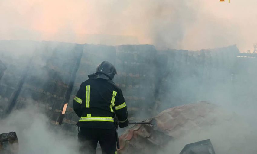 В Одесской области сгорела придомовая пристройка