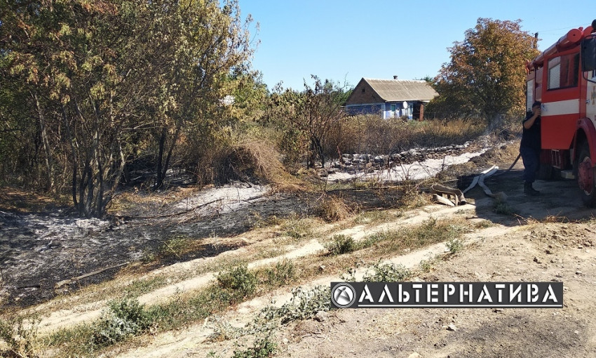 В Одесской области сгорело почти 1000 метров квадратных сухой травы