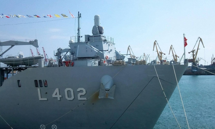 В Одесский порт прибыл десантный корабль ВМС Турции