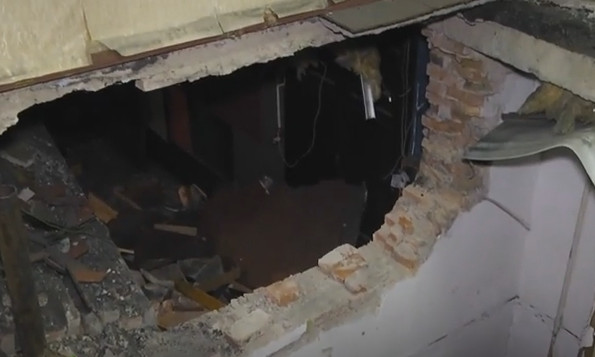 Две комнаты второго этажа провалились на первый в общежитии Одесского морского университета