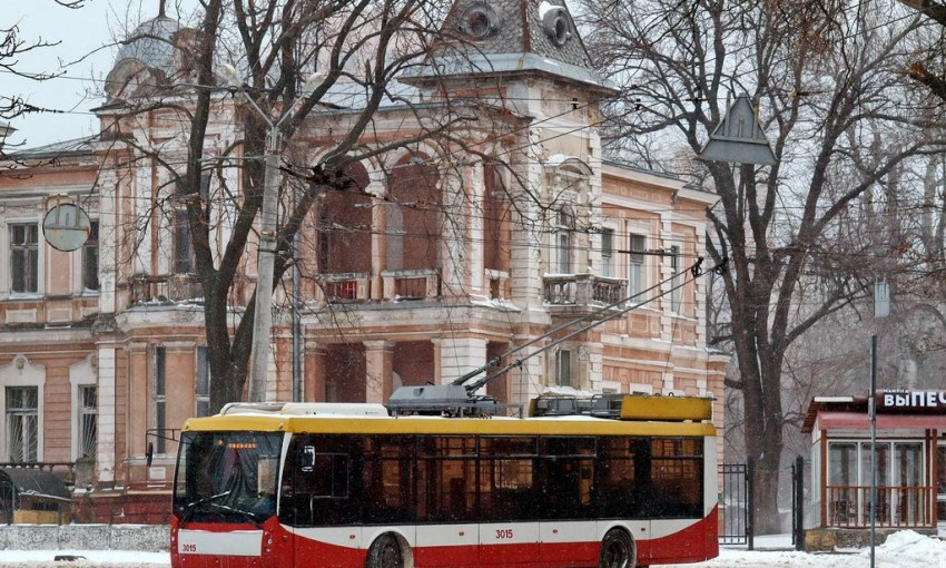 В Одессе утром не ходили троллейбусы
