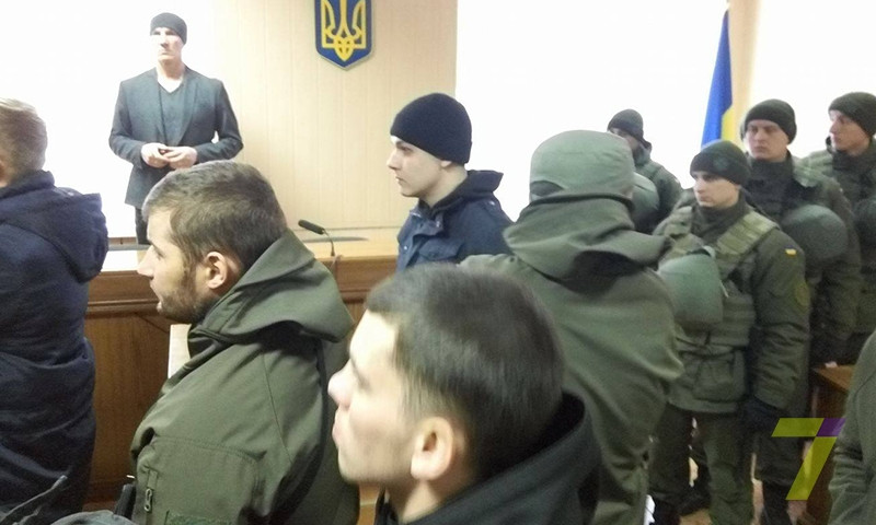 Потасовка в Приморском суде Одессы