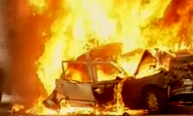 Пожар на Мелитопольской: пострадал автомобиль