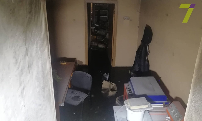 Одесский офис спасли от пожара и потопа одновременно
