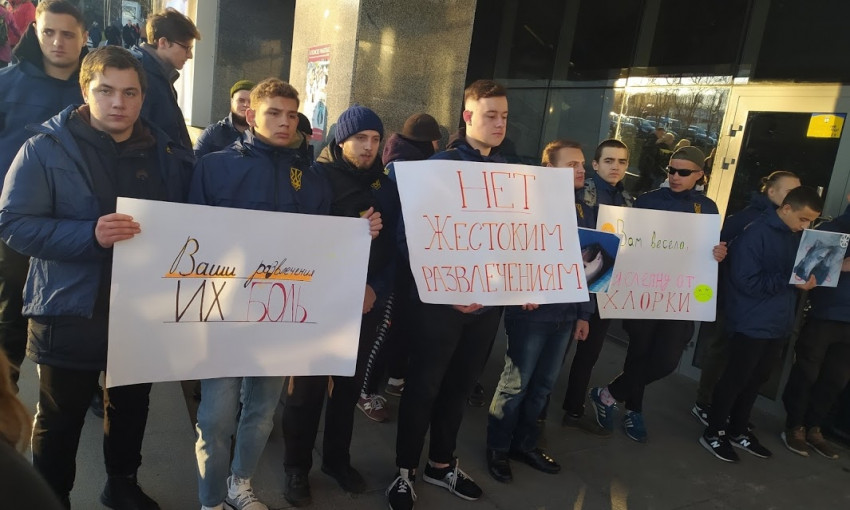 Одесские экоактивисты снова  протестовали против дельфинария
