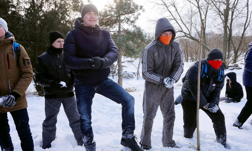 Видео первой снежной битвы в Одессе