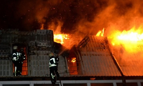 ночью в Одессе тушили пожар