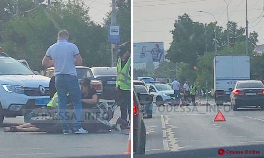 На Черемушках произошло ДТП: мопед влетел в легковой автомобиль  