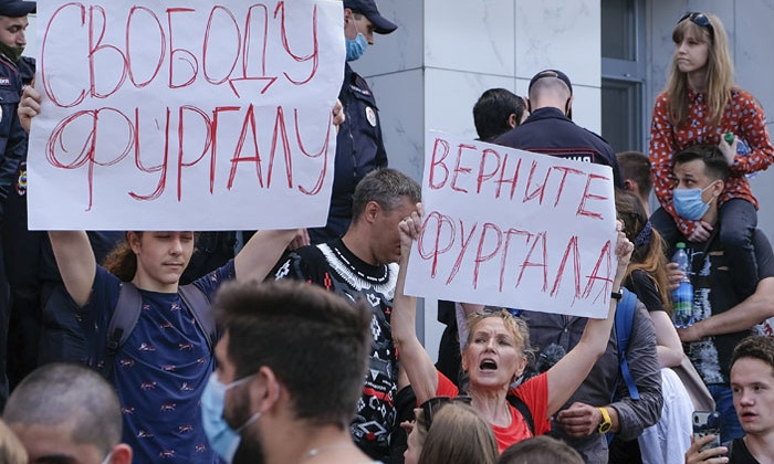 В России продолжаются акции протеста 