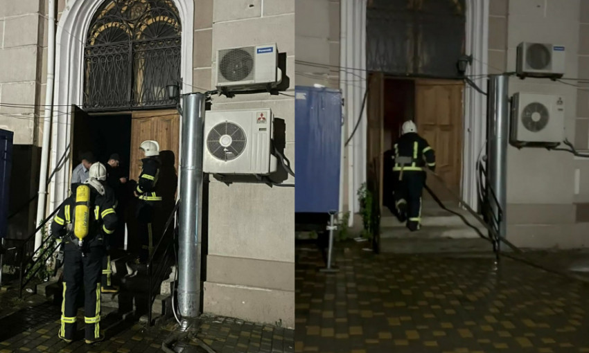 В Одессе горело здание синагоги и центра Еврейской общины