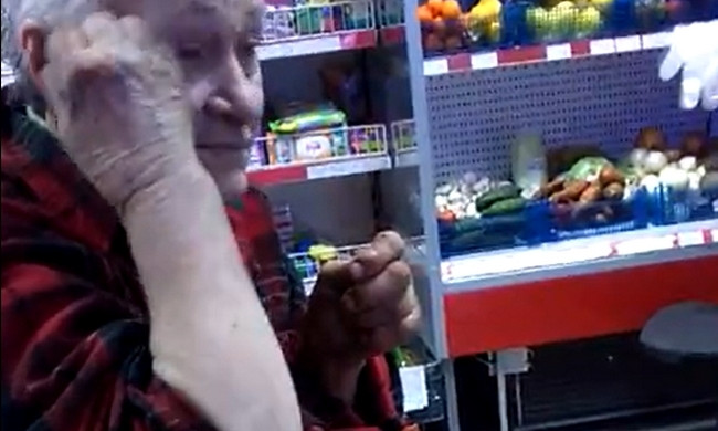Инцидент с пьяной бабушкой в одесском супермаркете