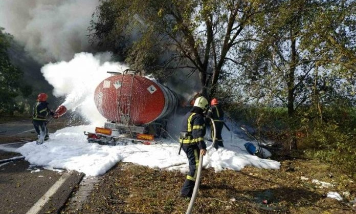 В Одесской области загорелся грузовик – водитель погиб 