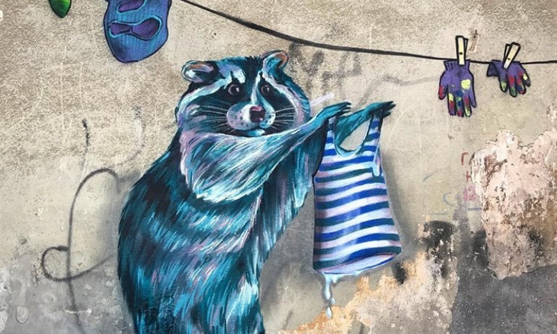 В Одессе появился новый стрит-арт с животным