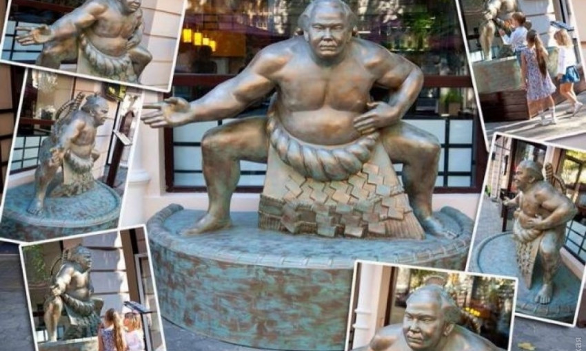 Единственный в Украине и Одессе бронзовый памятник борцу сумо выставлен на продажу