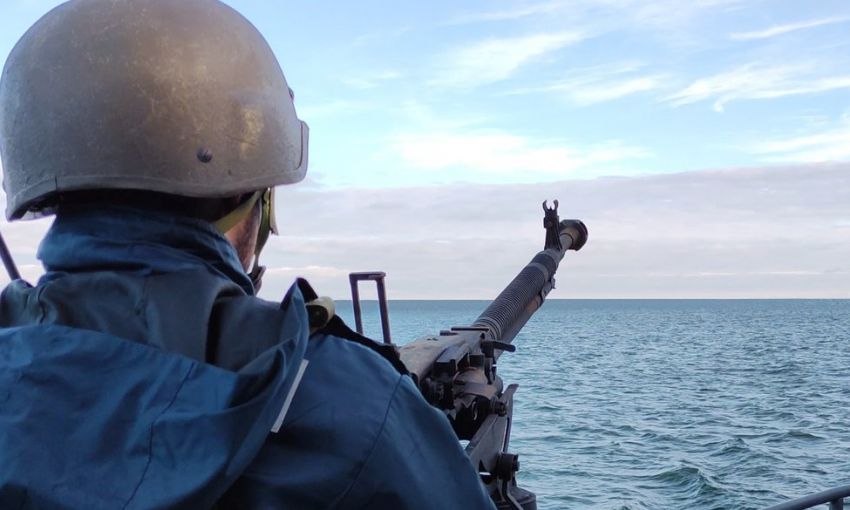 Вражеский дрон-камикадзе был уничтожен одесскими морскими пограничниками